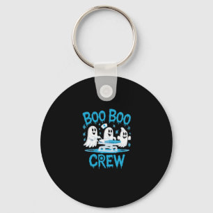 Boo Boo Crew Ghost Paramedic Nurse Halloween Essen Key Ring