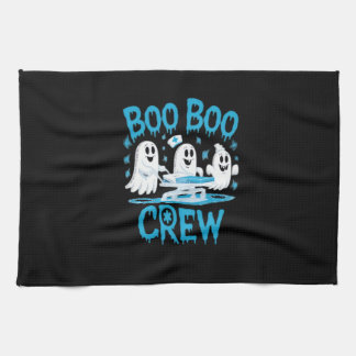 Boo Boo Crew Ghost Paramedic Nurse Halloween Essen Tea Towel