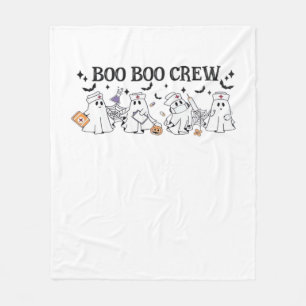boo Boo Crew Halloween Classic T-Shirt Fleece Blanket
