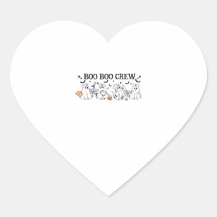 boo Boo Crew Halloween Classic T-Shirt Heart Sticker