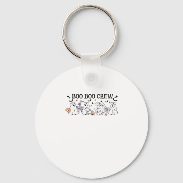 boo Boo Crew Halloween Classic T-Shirt Key Ring (Front)