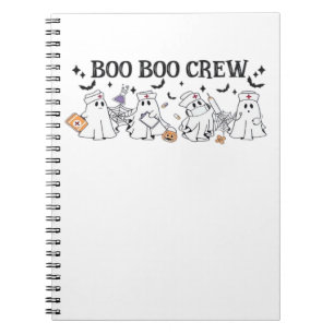 boo Boo Crew Halloween Classic T-Shirt Notebook
