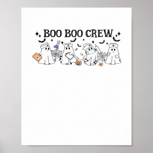 boo Boo Crew Halloween Classic T-Shirt Poster (Front)