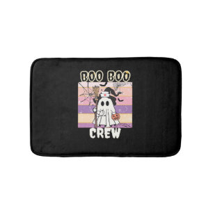 Boo Boo Crew Halloween Ghost Nurse Essential T-Shi Bath Mat
