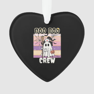 Boo Boo Crew Halloween Ghost Nurse Essential T-Shi Ornament