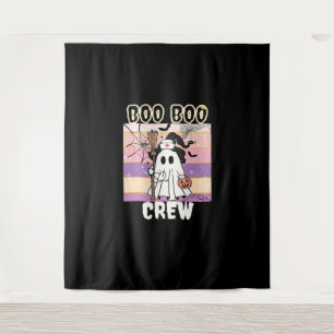 Boo Boo Crew Halloween Ghost Nurse Essential T-Shi Tapestry