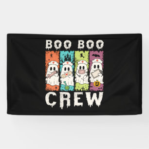 Boo Boo Crew Halloween Nurse Banner