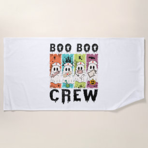 Boo Boo Crew Halloween Nurse Beach Towel