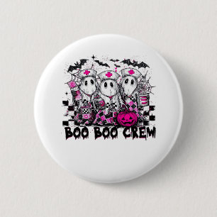 Boo Boo Crew Halloween Nurse Classic T-Shirt 6 Cm Round Badge