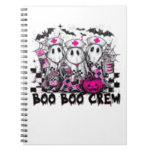Boo Boo Crew Halloween Nurse Classic T-Shirt Notebook