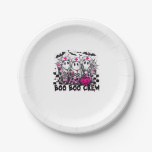 Boo Boo Crew Halloween Nurse Classic T-Shirt Paper Plate