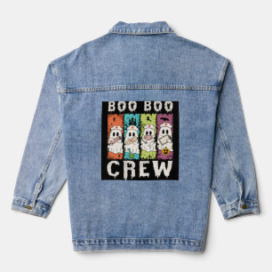 Boo Boo Crew Halloween Nurse Denim Jacket