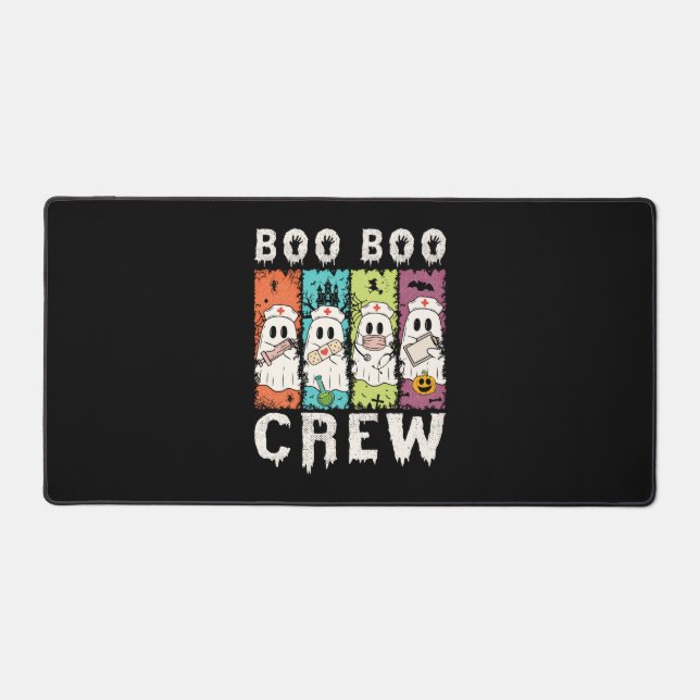 Boo Boo Crew Halloween Nurse Desk Mat (Front)
