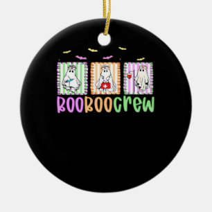 Boo Boo Crew Halloween Nurse Essential T-Shirt Ceramic Ornament