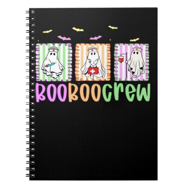 Boo Boo Crew Halloween Nurse Essential T-Shirt Notebook (Front)