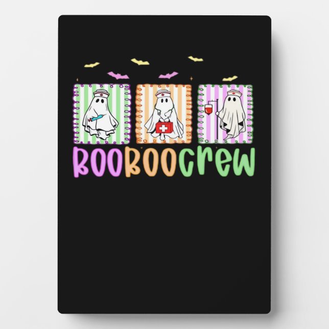 Boo Boo Crew Halloween Nurse Essential T-Shirt Plaque (Front)