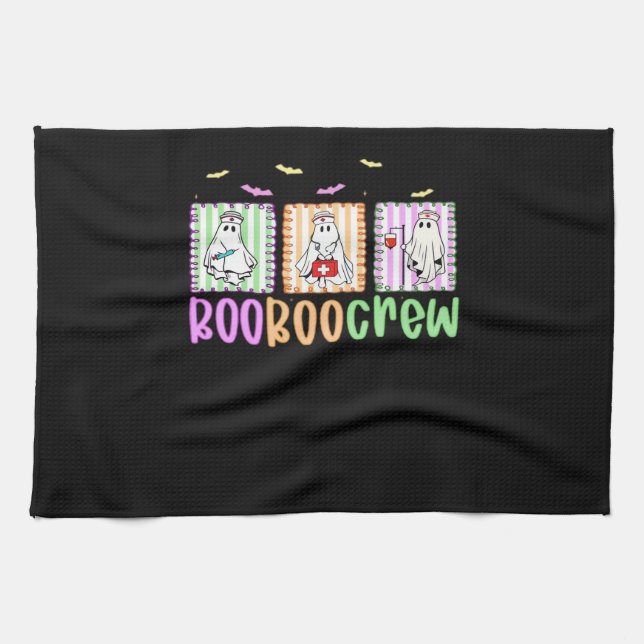 Boo Boo Crew Halloween Nurse Essential T-Shirt Tea Towel (Horizontal)