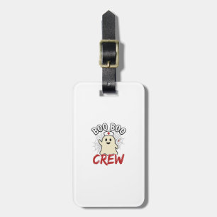 Boo Boo Crew Halloween Nurse Ghost Vintage Design_ Luggage Tag