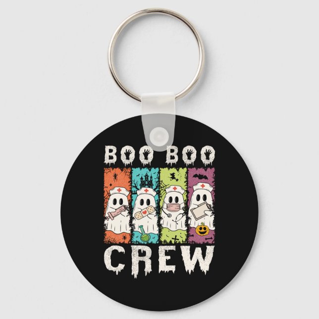 Boo Boo Crew Halloween Nurse Key Ring (Front)