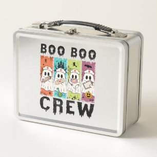 Boo Boo Crew Halloween Nurse Metal Lunch Box