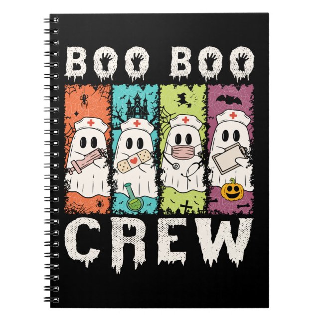 Boo Boo Crew Halloween Nurse Notebook (Front)