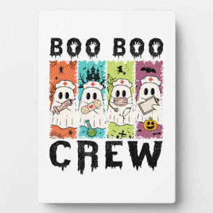 Boo Boo Crew Halloween Nurse Plaque
