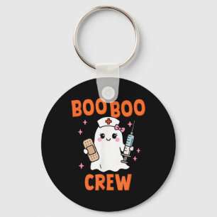 Boo Boo Crew Halloween Nurse Team Ghost Key Ring
