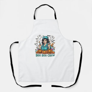 Boo Boo Crew Halloween Nurse with Syringes and Pum Apron