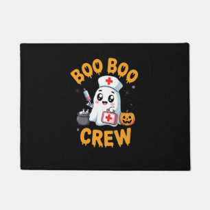 Boo Boo Crew Nurse Cute Ghost Halloween Nursing Es Doormat
