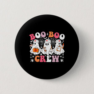 Boo Boo Crew Nurse Funny Ghost Boo Halloween Nursi 6 Cm Round Badge