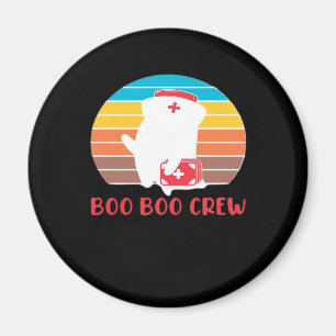 Boo Boo Crew Nurse Funny Ghost Halloween Classic T Magnet