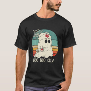 Boo Boo Crew Nurse Funny Ghost Halloween Costume T-Shirt