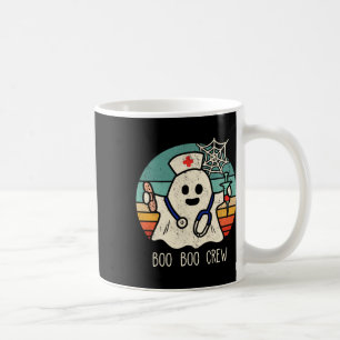 Boo Boo Crew Nurse Funny Ghost Women Halloween Cos Coffee Mug