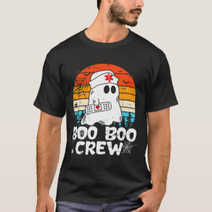 Boo Boo Crew Nurse Funny Ghost Women Halloween Nur T-Shirt