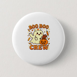 Boo Boo Crew Nurse Funny Halloween Ghost Nurse Gir 6 Cm Round Badge