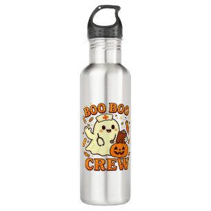 Boo Boo Crew Nurse Funny Halloween Ghost Nurse Gir 710 Ml Water Bottle