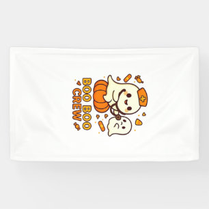 Boo Boo Crew Nurse Funny Halloween Ghost Nurse Gir Banner