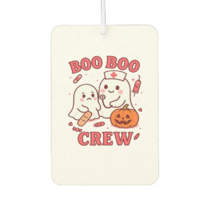 Boo Boo Crew Nurse Funny Halloween Ghost Nurse Gir Car Air Freshener