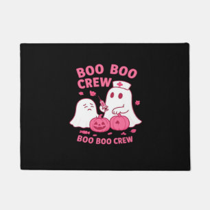 Boo Boo Crew Nurse Funny Halloween Ghost Nurse Gir Doormat