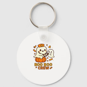 Boo Boo Crew Nurse Funny Halloween Ghost Nurse Gir Key Ring