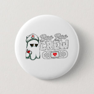 Boo Boo Crew Nurse Funny Halloween Scary Groups 6 Cm Round Badge