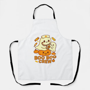 Boo Boo Crew Nurse Ghost Classic T-Shirt Apron