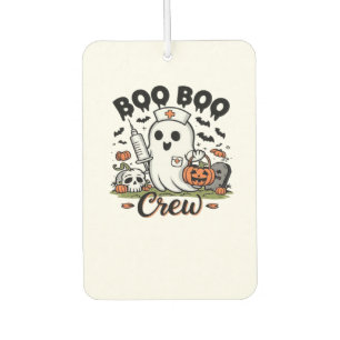 Boo Boo Crew Nurse Ghost Classic T-Shirt Car Air Freshener