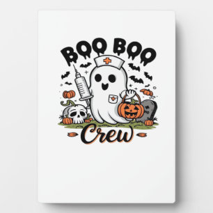 Boo Boo Crew Nurse Ghost Classic T-Shirt Plaque