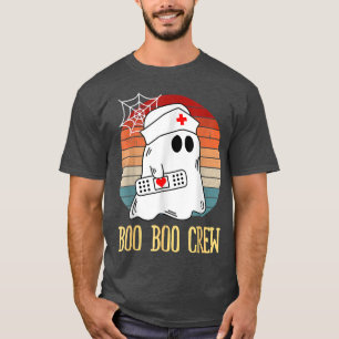 Boo Boo Crew Nurse Ghost Funny Halloween Costume  T-Shirt