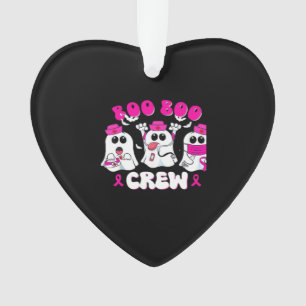 Boo Boo Crew Nurse Halloween Costume Ghost Breast Ornament