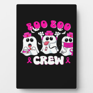 Boo Boo Crew Nurse Halloween Costume Ghost Breast  Plaque