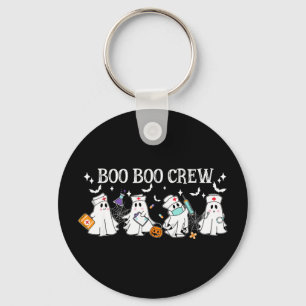 Boo boo crew nurse halloween funny nurse for women key ring