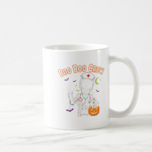 Boo Boo Crew Nurse Halloween Funny Skelton Nurse H Coffee Mug