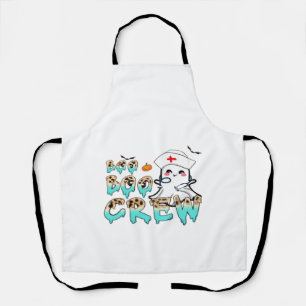 Boo Boo Crew Nurse Halloween Ghost Funny Classic T Apron